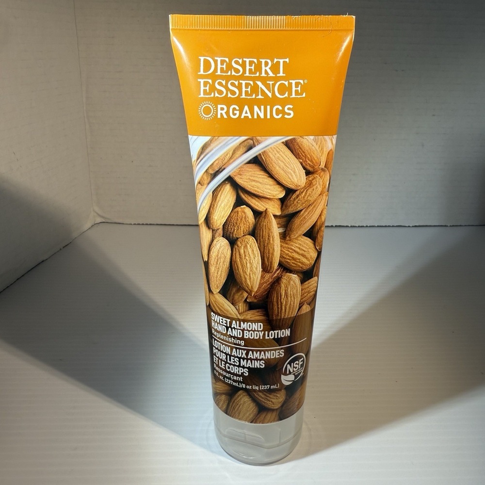 Desert Essence Sweet Almond Hand And Body Lotion Replenishing 8 Oz